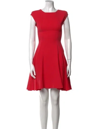 Pre-owned Victoria Beckham Wool Mini Dress In Pink