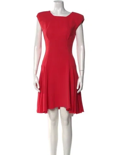 Pre-owned Victoria Beckham Wool Mini Dress In Pink