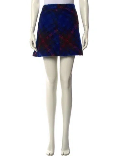 Pre-owned Victoria Beckham Wool Mini Skirt In Yellow