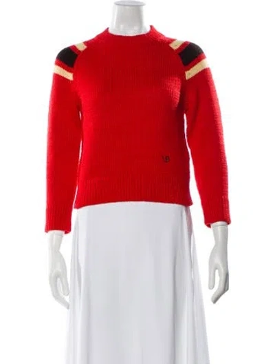 Pre-owned Victoria Beckham Wool Mock Neck Sweatshirt