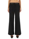 Victoria Beckham Side Panel Wool-blend Wide-leg Pants