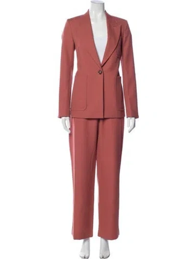 Pre-owned Victoria Beckham Wool Pantsuit In Pink