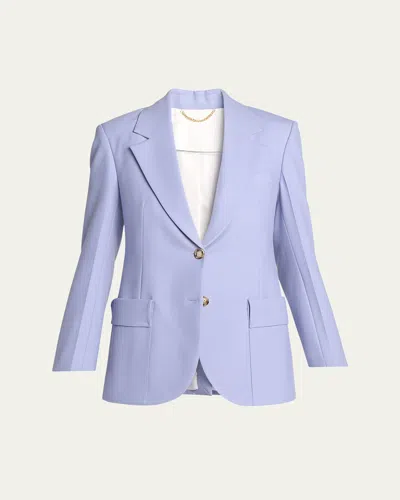 VICTORIA BECKHAM WOOL PATCH POCKET JACKET