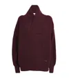 Victoria Beckham Shawl Neck Sweater In Multi