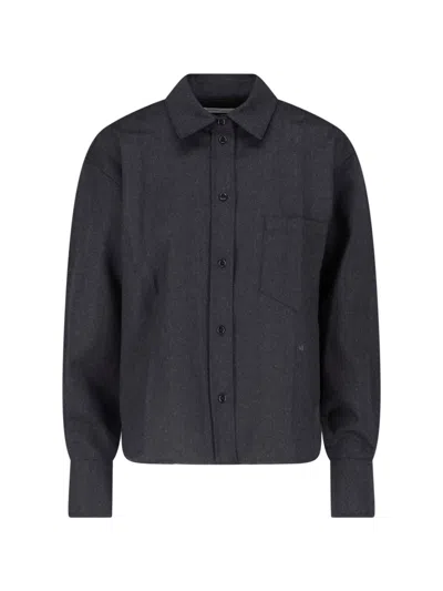 Victoria Beckham Wool Shirt In Gray