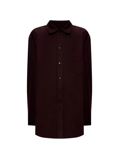 Victoria Beckham Wool Shirt In Red