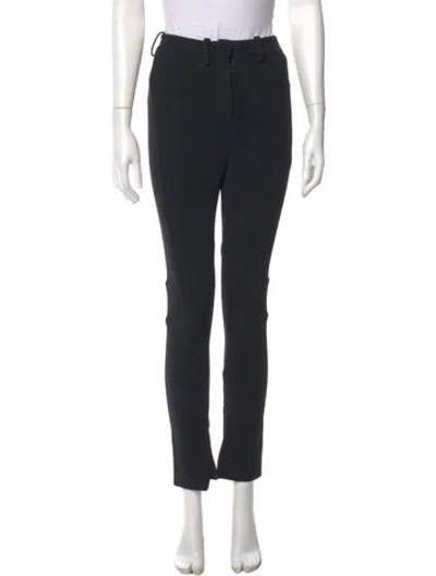 Pre-owned Victoria Beckham Wool Skinny Leg Pants In Black