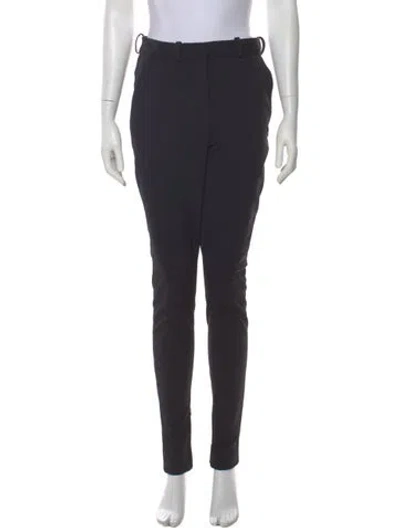 Pre-owned Victoria Beckham Wool Straight Leg Pants In Gray