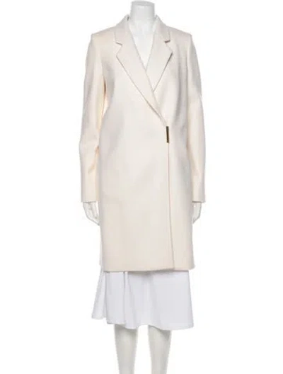 Pre-owned Victoria Beckham Wool Trench Coat W/ Tags In Neutral