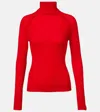 Victoria Beckham Turtleneck Sweater In Red