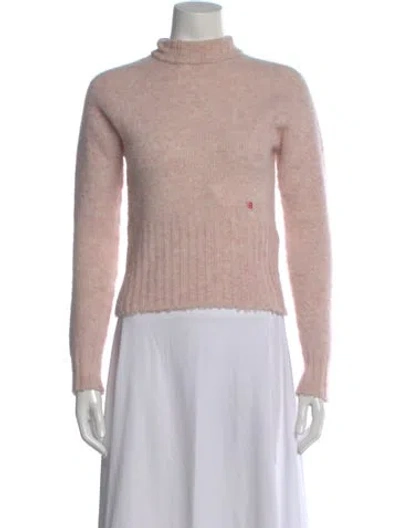 Pre-owned Victoria Beckham Wool Turtleneck Sweater In Pink