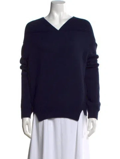 Pre-owned Victoria Beckham Wool V-neck Sweater In Multi