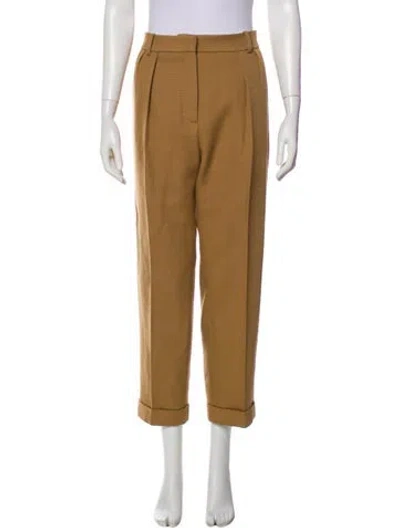 Pre-owned Victoria Beckham Wool Wide Leg Pants In Multi