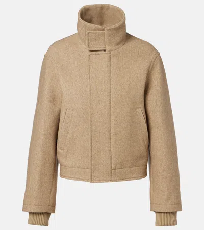 Victoria Beckham Wool-blend Jacket In Nude