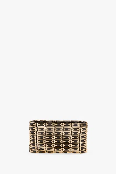 Victoria Beckham Woven Dorian Pouch In Black