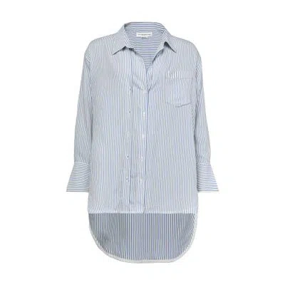 Victoria Beckham Wrap Tuck Detail Shirt In White