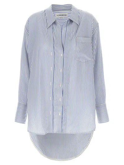 Victoria Beckham Wrap Tuck Shirt And Blouse Light Blue