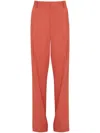 VICTORIA BECKHAM YELLOW AND ORANGE SINGLE PLEAT TROUSERS FOR WOMEN
