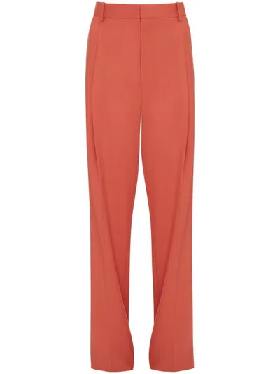 Victoria Beckham Single Pleat Trousers In Yellow