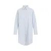 Victoria Beckham Yellow Chamomile Organic Cotton Wrap Front Blouse In White