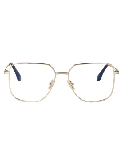 Victoria Beckham Yellow Gold Metal Glasses