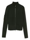 Victoria Beckham Zip-front Patch-pocket Cardigan In Black