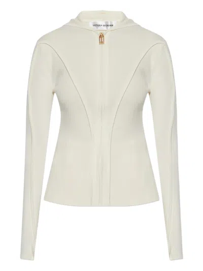 VICTORIA BECKHAM ZIP-UP HOODED JACKET