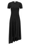 Victoria Beckham Women Black Crew Neck Midi Dress, S Luxury Dresses For Women Darveys In Black