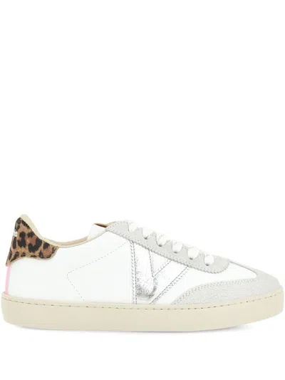 Victoria Berlín Ciclista Leopard-print Panel Sneakers In White
