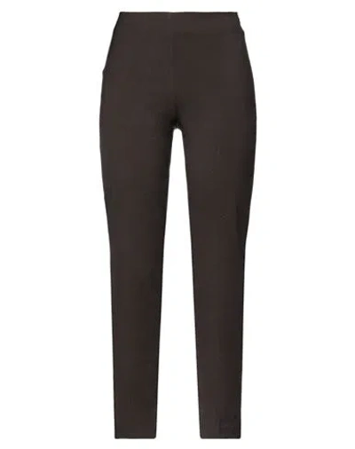 Victoria Brandi Woman Pants Chocolate Brown Size 14 Polyester, Viscose, Elastane