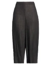 Victoria C. Woman Pants Black Size 4 Linen