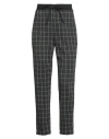 Victoria C. Woman Pants Charcoal Size 8 Cotton, Elastane In Gray