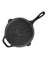 Victoria Cast Iron 10" Skillet With Helper Handle In Black