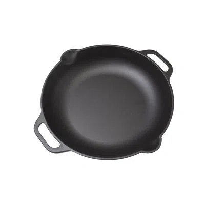 Victoria Cast Iron 13" Everyday Skillet With Loop Handles In Black