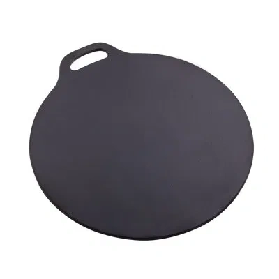 Victoria Cast Iron Round Reversible Griddle, Seasoned In Black