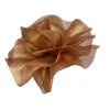 Victoria Charles Headpieces Women's Matt Gold Lurex Crin Headpiece On Metal Headband In Gold