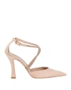 Victoria Chris Napoli Woman Pumps Light Pink Size 8 Textile Fibers