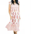 Victoria Dunn Aubrey Dress In Geranium In Multi