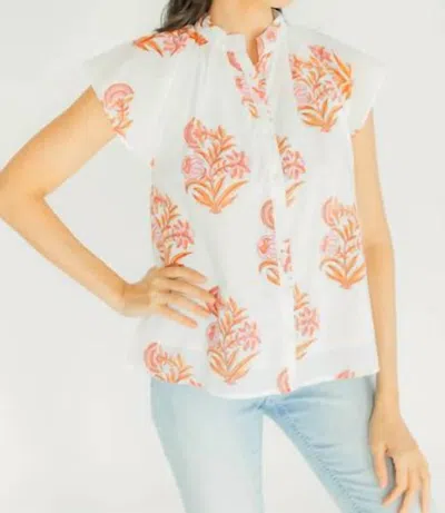 VICTORIA DUNN BAYS BLOUSE IN EMBERGLOW