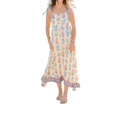 Victoria Dunn Billie Flourish Dress In Multi In White