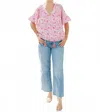 Victoria Dunn Bristol V-neck Blouse In Paradise Pink In Pink