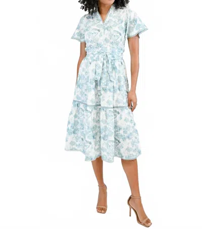Victoria Dunn Brynley Dress In Chinoiserie In Multi