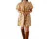 Victoria Dunn Camille Dress In Glazed Ginger In Multi
