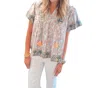 VICTORIA DUNN CATALINA BLOUSE IN MISTY LILAC