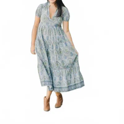 Victoria Dunn Clover Dress In Spanish Villa In Blue