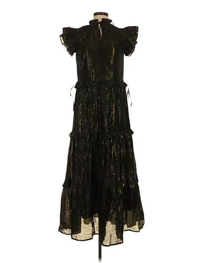 Pre-owned Victoria Dunn Cocktail Dress In Black