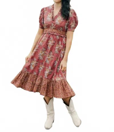 VICTORIA DUNN EMBER DRESS IN CHAI TEA