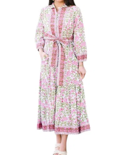 Victoria Dunn Folly Maxi Dress In Petal Pink In Brown