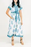 Victoria Dunn Folly Maxi Dress In Primrose In Blue