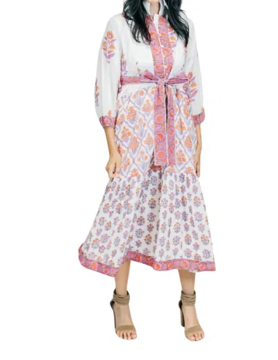 VICTORIA DUNN FOLLY MAXI LONG SLEEVES DRESS IN MARIGOLD